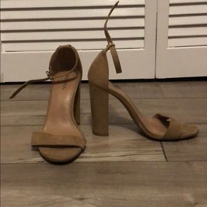 Nude Open Toed Heels